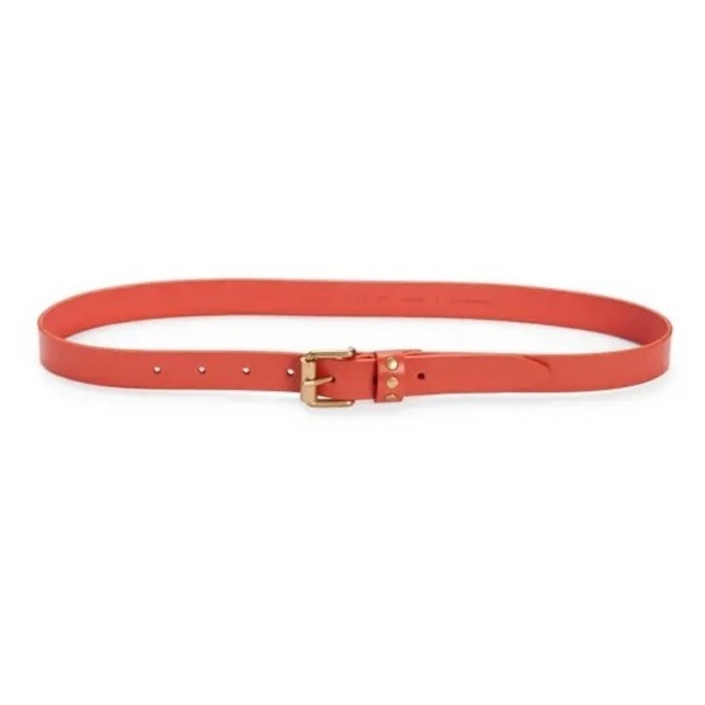 Rebecca Minkoff Genuine‎ Leather Belt - Size M - Coral/Antique Brass - NWT - Picture 8 of 8